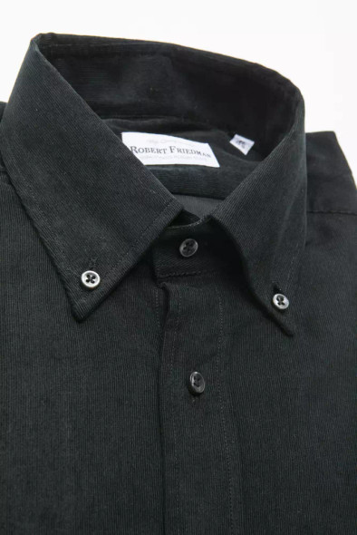 Black Cotton Men's Shirt RO-20446 Black Cotton Men's Shirt RO-20446
