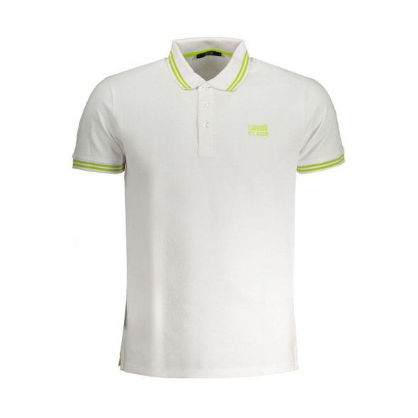 White Cotton Polo Shirt CA-30269 White Cotton Polo Shirt CA-30269