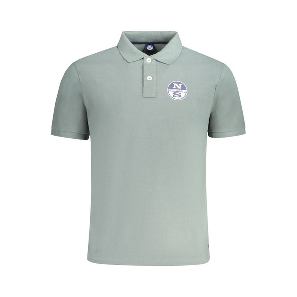 North Sails Green Cotton Men Polo Shirt NO-33984 North Sails Green Cotton Men Polo Shirt NO-33984