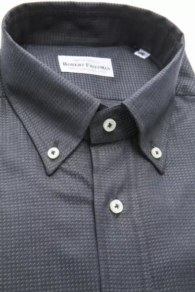 Robert Friedman Green Cotton Men Shirt Robert Friedman Green Cotton Men Shirt