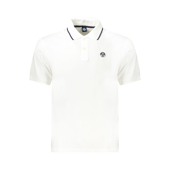 North Sails White Cotton Men Polo Shirt NO-34357 North Sails White Cotton Men Polo Shirt NO-34357