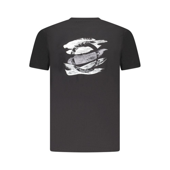 Trussardi Black Cotton Men T-Shirt TR-36621 Trussardi Black Cotton Men T-Shirt TR-36621