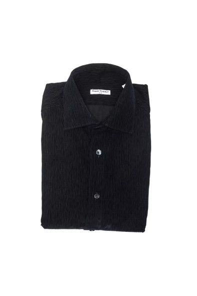 Black Cotton Men Shirt RO-20405 Black Cotton Men Shirt RO-20405