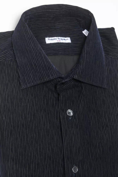Black Cotton Men Shirt RO-20405 Black Cotton Men Shirt RO-20405
