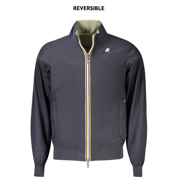 K-WAY Blue Nylon Men Jacket KW-38802 K-WAY Blue Nylon Men Jacket KW-38802