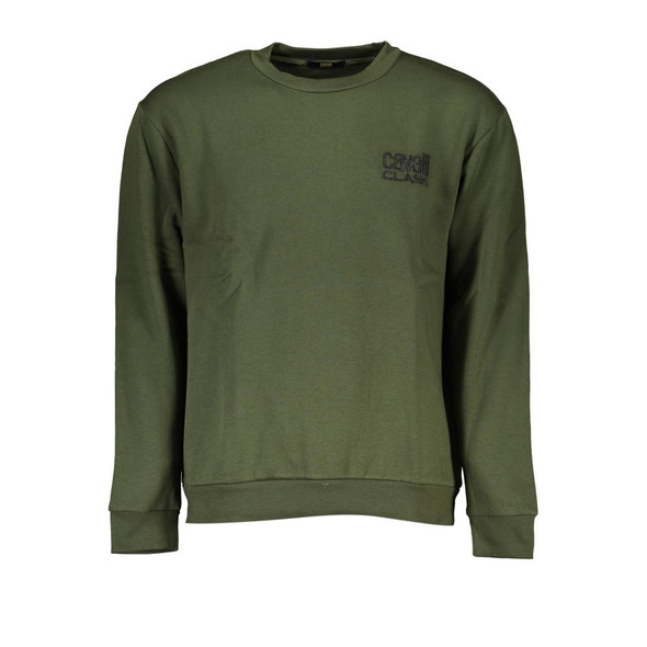 Chic Green Embroidered Crew Neck Sweater Chic Green Embroidered Crew Neck Sweater