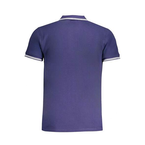 Cavalli Class Blue Cotton Polo Shirt CA-31310 Cavalli Class Blue Cotton Polo Shirt CA-31310