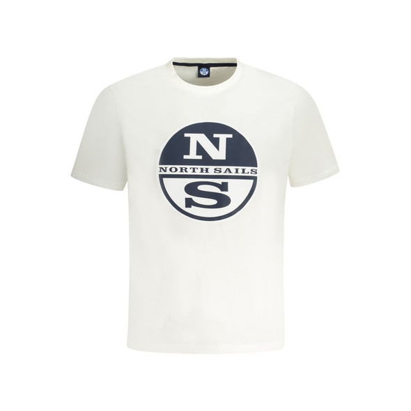 North Sails White Cotton Men T-Shirt NO-33993 North Sails White Cotton Men T-Shirt NO-33993