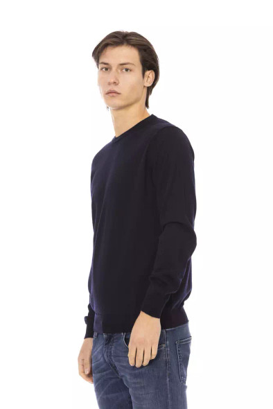 Blue Fabric Men Sweater Blue Fabric Men Sweater