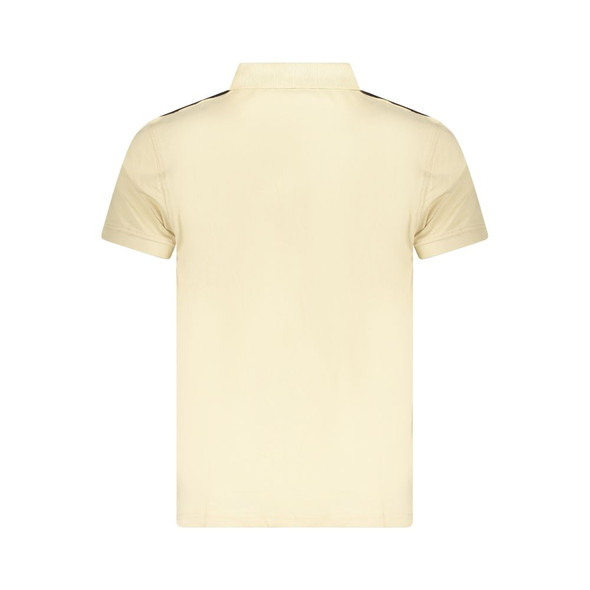 Cavalli Class Beige Cotton Men Polo Shirt CA-36663 Cavalli Class Beige Cotton Men Polo Shirt CA-36663