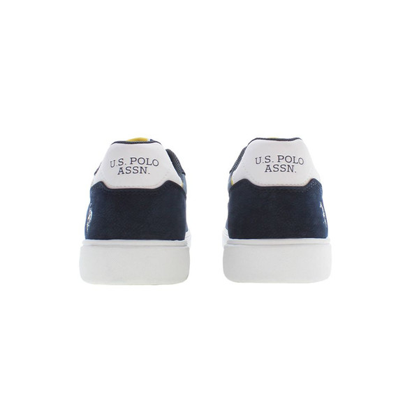 Blue Polyester Men Sneaker US-37694 Blue Polyester Men Sneaker US-37694