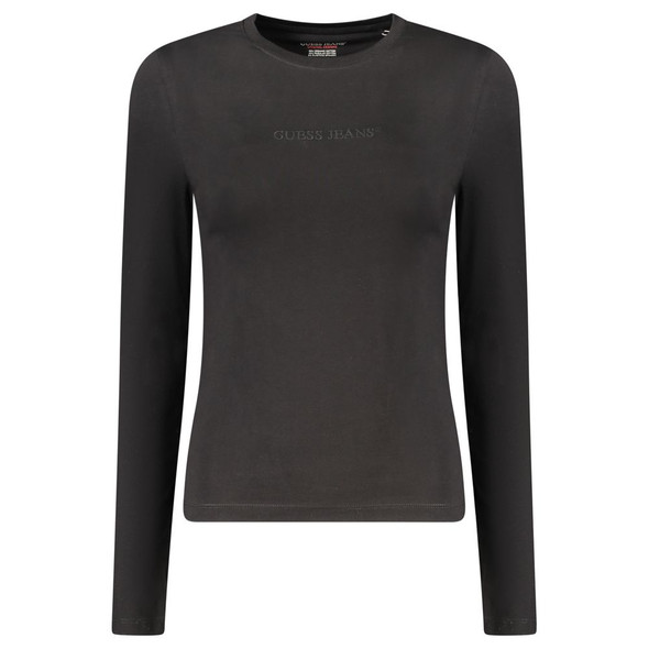 Guess Jeans Black Cotton Tops & T-Shirt GU-35213 Guess Jeans Black Cotton Tops & T-Shirt GU-35213