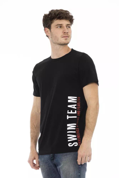 Black Cotton Men T-Shirt BI-22391 Black Cotton Men T-Shirt BI-22391