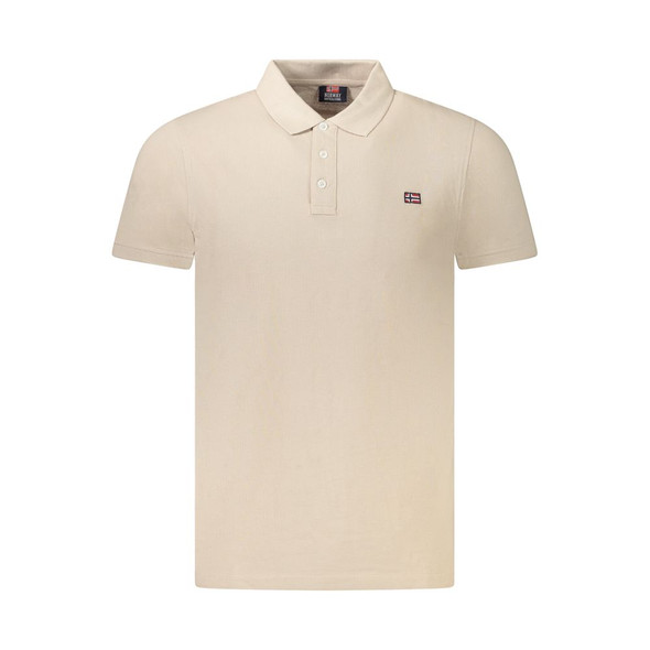 Norway 1963 Beige Cotton Polo Shirt NO-35501 Norway 1963 Beige Cotton Polo Shirt NO-35501