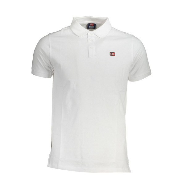 Norway 1963 White Cotton Men Polo Shirt NO-37004 Norway 1963 White Cotton Men Polo Shirt NO-37004