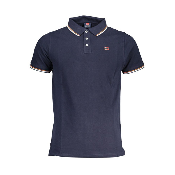 Norway 1963 Blue Cotton Men Polo Shirt NO-37430 Norway 1963 Blue Cotton Men Polo Shirt NO-37430
