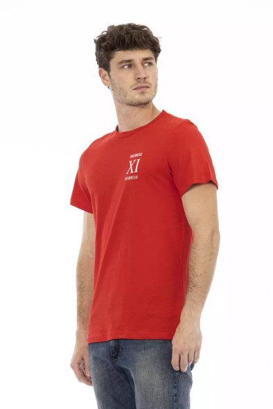 Bikkembergs Red Cotton Men T-Shirt BI-22065 Bikkembergs Red Cotton Men T-Shirt BI-22065