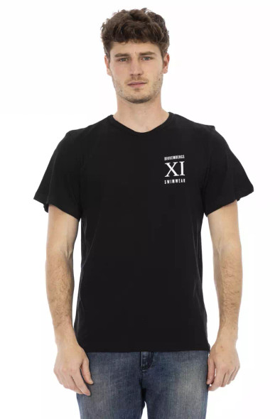 Bikkembergs Black Cotton Men's T-Shirt Bikkembergs Black Cotton Men's T-Shirt