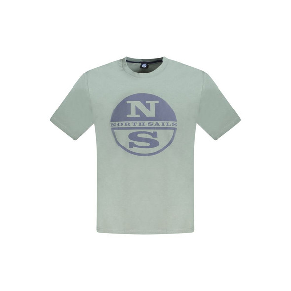 North Sails Green Cotton Men T-Shirt NO-33759 North Sails Green Cotton Men T-Shirt NO-33759