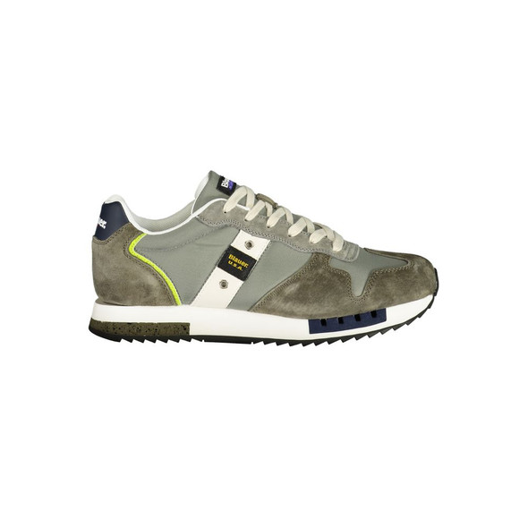 Green Polyester Mens Sneaker Green Polyester Mens Sneaker