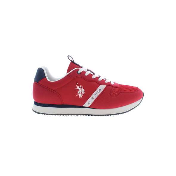 U.S. POLO ASSN. Red Polyester Men Sneaker U.S. POLO ASSN. Red Polyester Men Sneaker