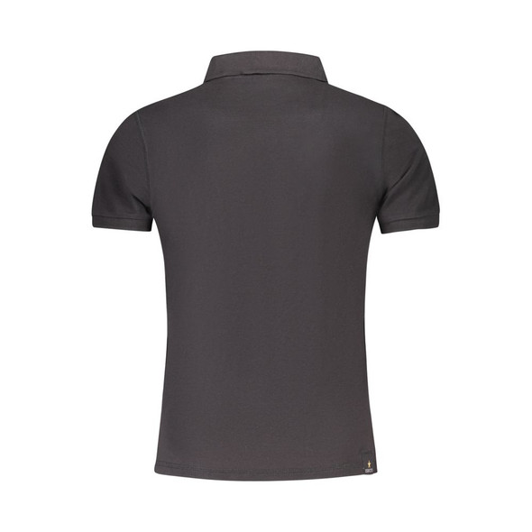 Accademia Militare Black Cotton Polo Shirt AC-36561 Accademia Militare Black Cotton Polo Shirt AC-36561