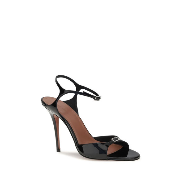 Amina Muaddi Patent-leather Adut Sandal Amina Muaddi Patent-leather Adut Sandal
