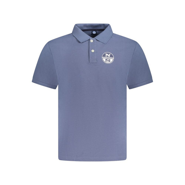 Blue Cotton Men Polo Shirt NO-33974 Blue Cotton Men Polo Shirt NO-33974