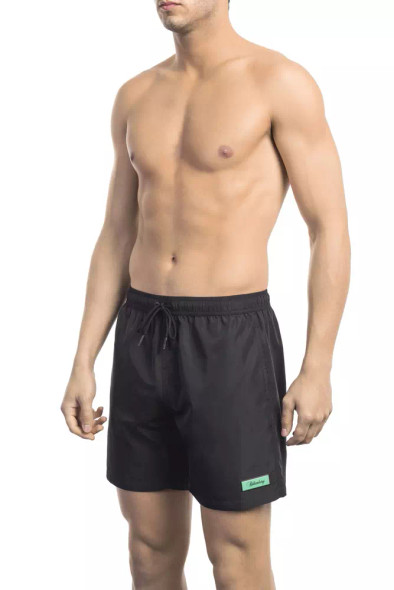 Black Polyester Men Swim Short Black Polyester Men Swim Short