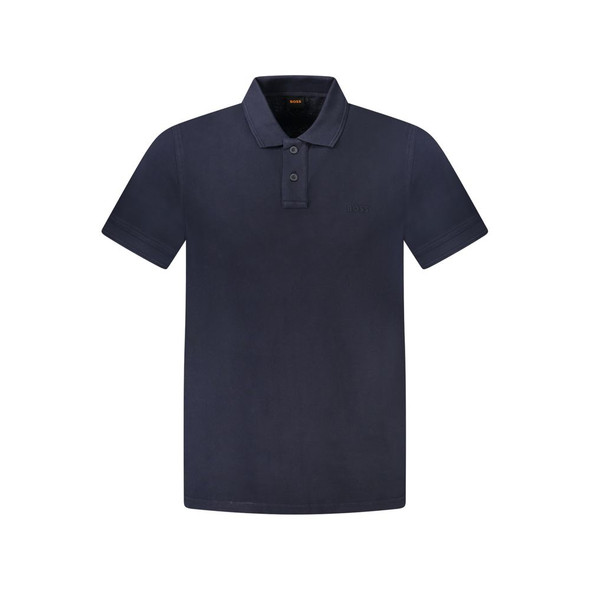 Hugo Boss Blue Cotton Polo Shirt BO-33104 Hugo Boss Blue Cotton Polo Shirt BO-33104