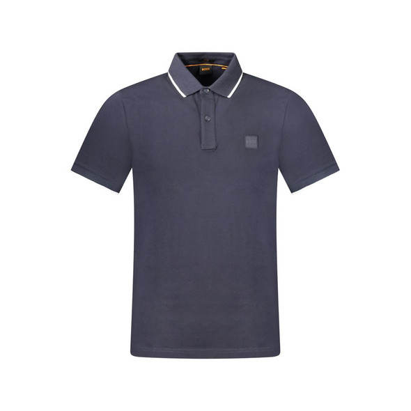 Hugo Boss Blue Cotton Polo Shirt BO-33071 Hugo Boss Blue Cotton Polo Shirt BO-33071