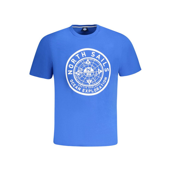 North Sails Blue Cotton Men TShirt NO-33991 North Sails Blue Cotton Men TShirt NO-33991