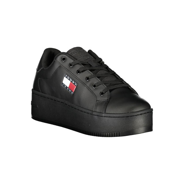 Black Polyethylene Women Sneaker TO-34814 Black Polyethylene Women Sneaker TO-34814