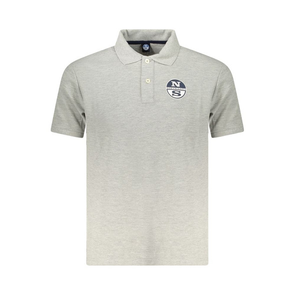 Gray Cotton Men Polo Shirt NO-35030 Gray Cotton Men Polo Shirt NO-35030