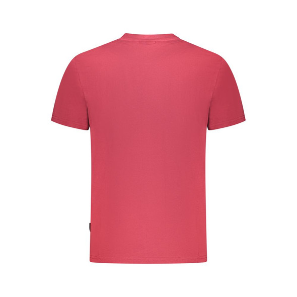 Napapijri Red Cotton Men T-Shirt NA-35699 Napapijri Red Cotton Men T-Shirt NA-35699