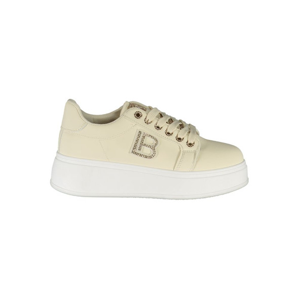 Beige Polyester Women Sneaker LA-36485 Beige Polyester Women Sneaker LA-36485
