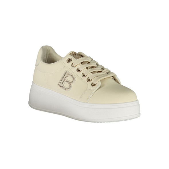 Beige Polyester Women Sneaker LA-36485 Beige Polyester Women Sneaker LA-36485