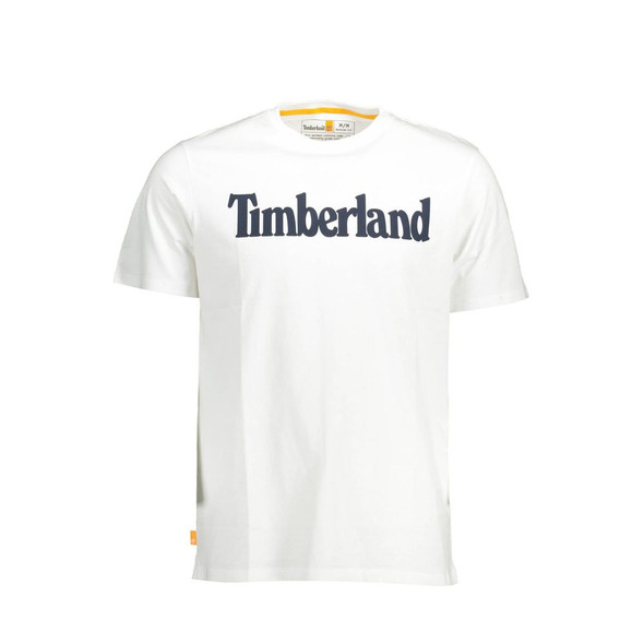 Timberland White Cotton Men T-Shirt TI-37845 Timberland White Cotton Men T-Shirt TI-37845