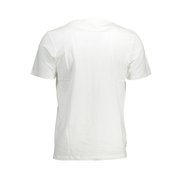 Timberland White Cotton Men T-Shirt TI-37845 Timberland White Cotton Men T-Shirt TI-37845