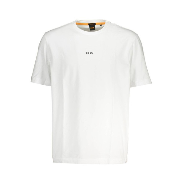 Hugo Boss White Cotton T-Shirt BO-37887 Hugo Boss White Cotton T-Shirt BO-37887