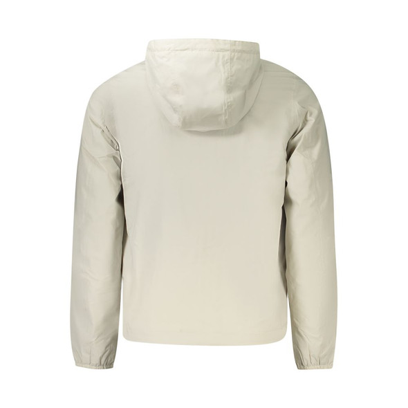 Beige Nylon Men Jacket KW-38795 Beige Nylon Men Jacket KW-38795