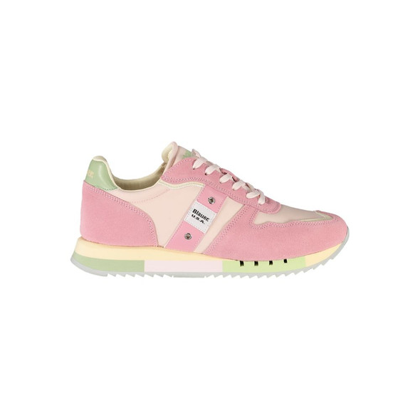 Blauer Pink Leather Women Sneaker Blauer Pink Leather Women Sneaker
