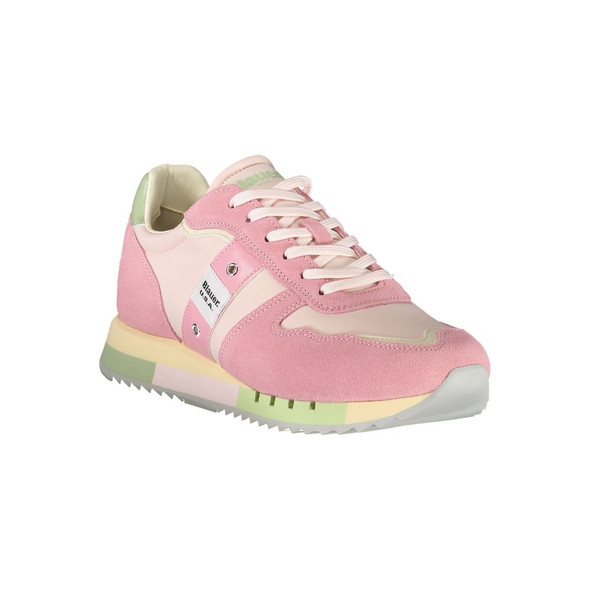 Blauer Pink Leather Women Sneaker Blauer Pink Leather Women Sneaker