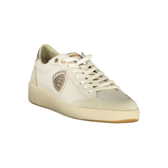 Blauer White Leather Women Sneaker BL-39266 Blauer White Leather Women Sneaker BL-39266