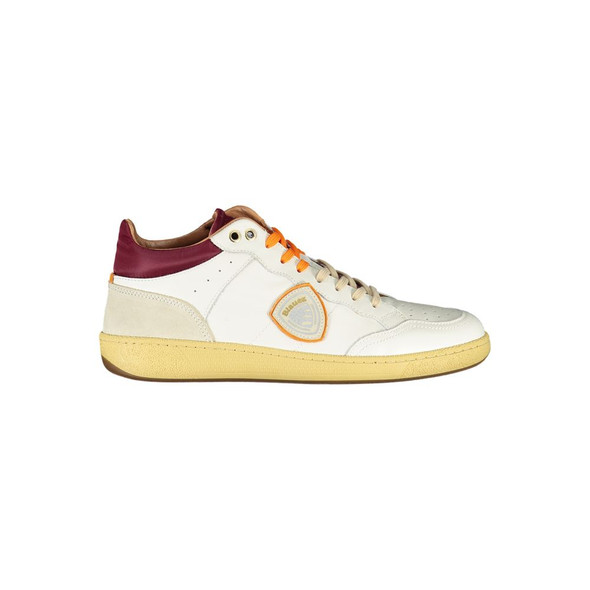 Sleek White Sneakers with Contrast Accents BL-23186 Sleek White Sneakers with Contrast Accents BL-23186