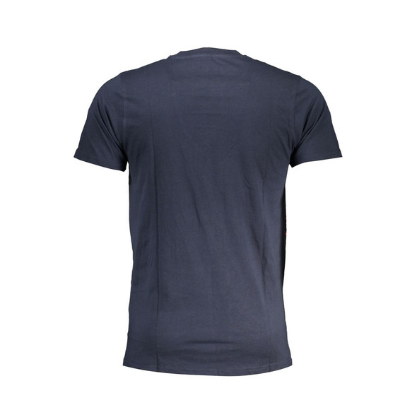 Cavalli Class Blue Cotton T-Shirt CA-28567 Cavalli Class Blue Cotton T-Shirt CA-28567