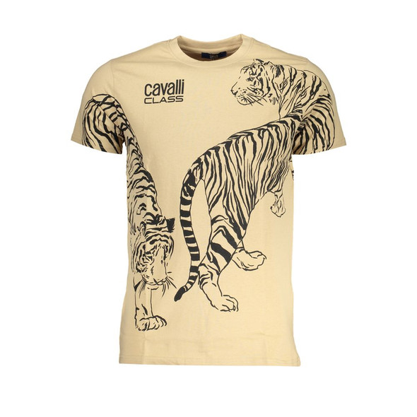 Beige Cotton T-Shirt CA-28568 Beige Cotton T-Shirt CA-28568