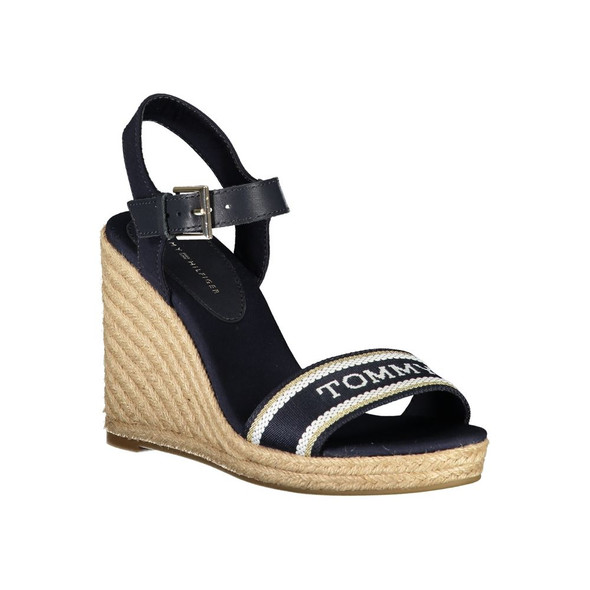 Tommy Hilfiger Blue Polyester Sandal Tommy Hilfiger Blue Polyester Sandal