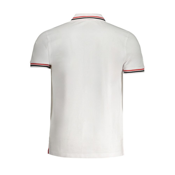 Cavalli Class White Cotton Polo Shirt CA-30282 Cavalli Class White Cotton Polo Shirt CA-30282