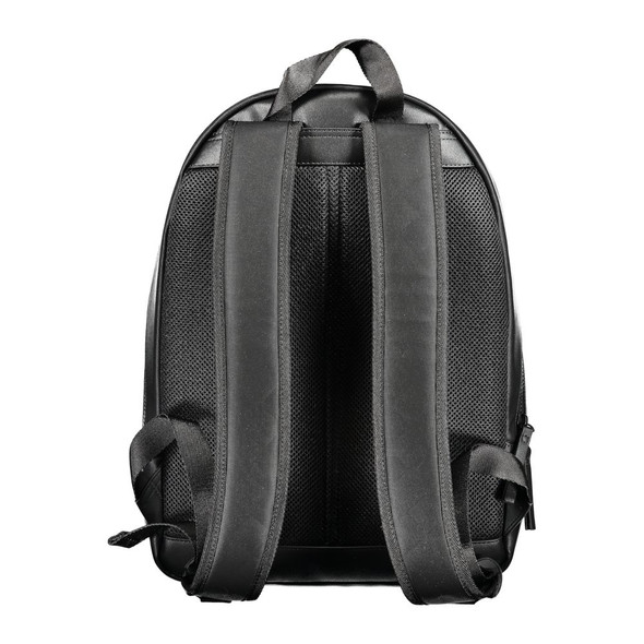 Black Polyester Backpack TO-30689 Black Polyester Backpack TO-30689